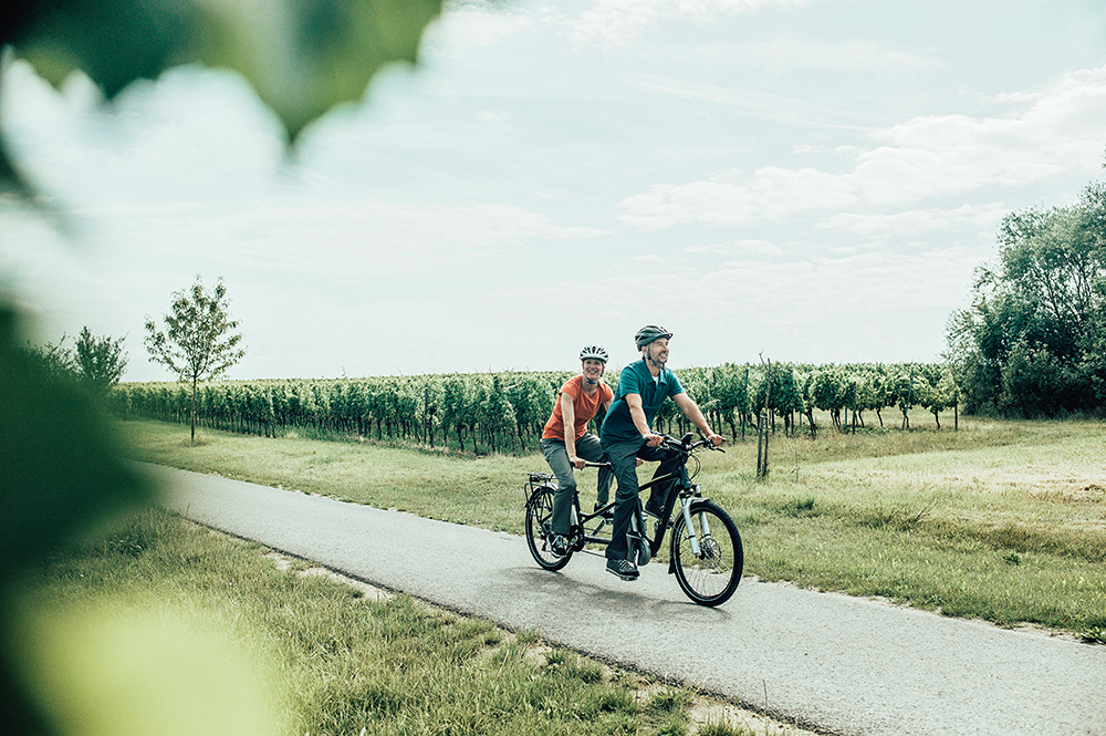 Mit Tandem-Flyer durch die Region… Bild: zvg