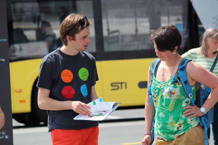 Elias Rüegsegger macht ebenfalls für UND Werbung. Bild: Selina Wittwer