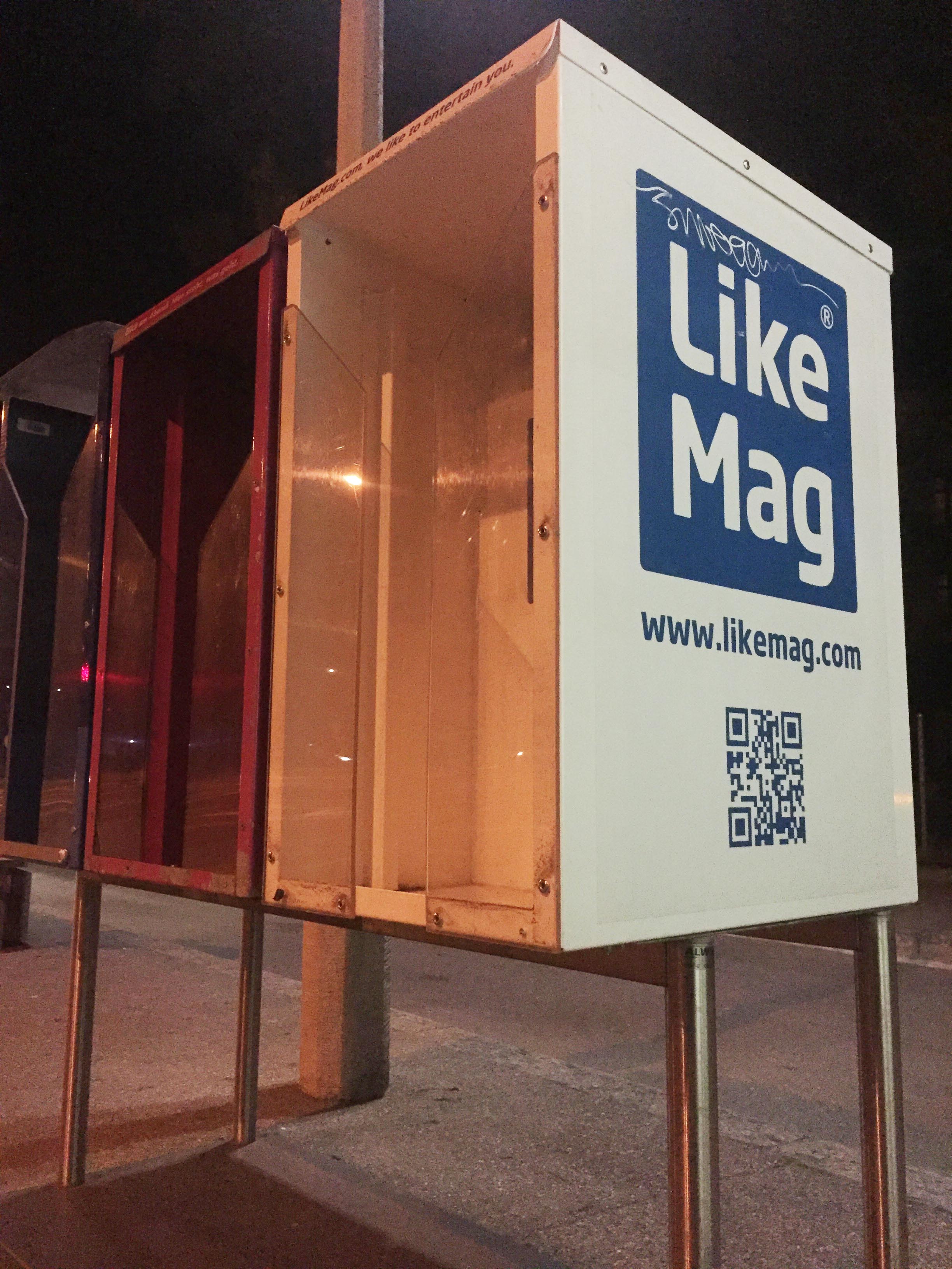 Ein LikeMag-Kasten. – Bild: Elias Rüegsegger