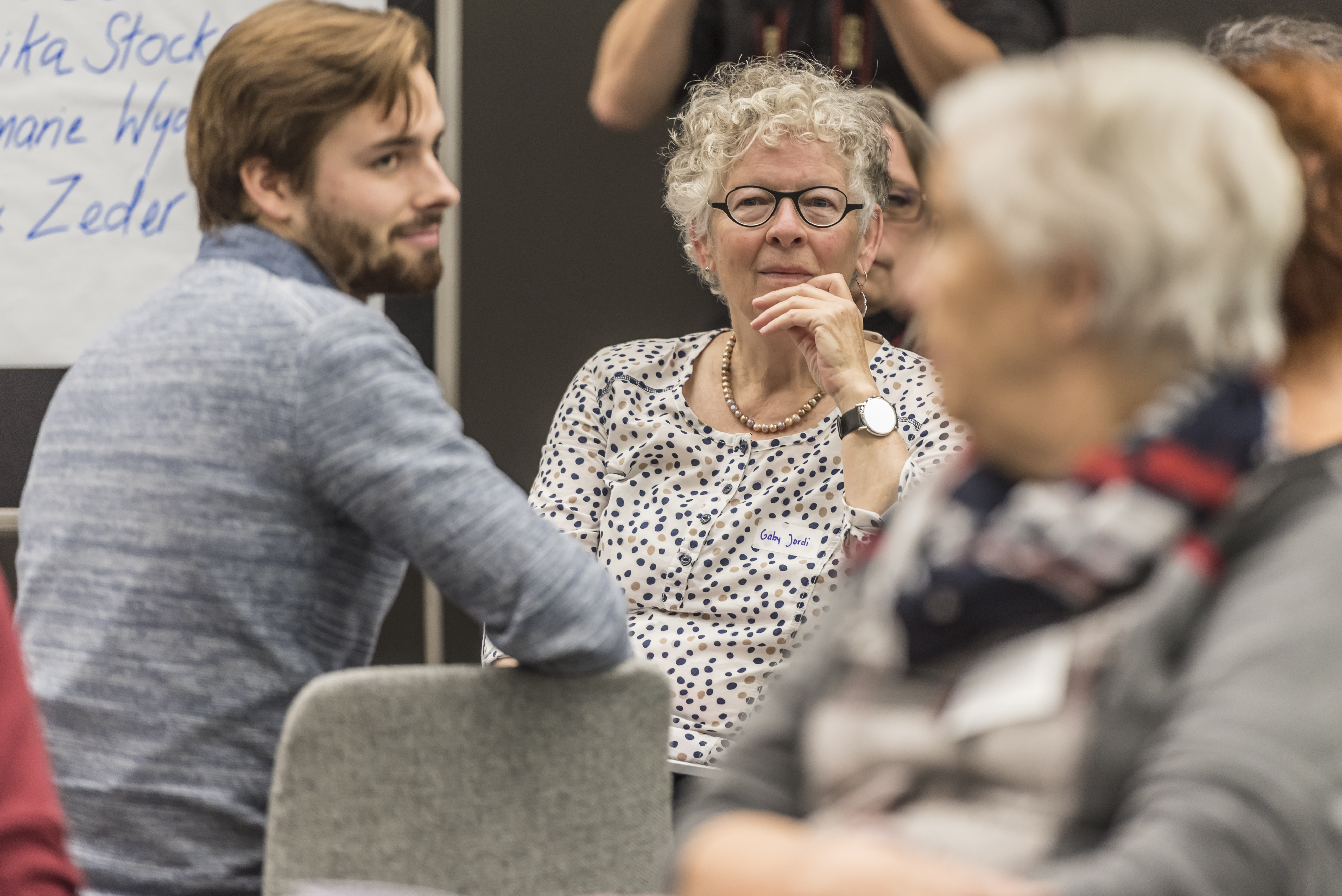Auch dabei: UND Generationentandem: Elias Rüegsegger und Gaby Jordi. – Bild: Kathrin Schulthess