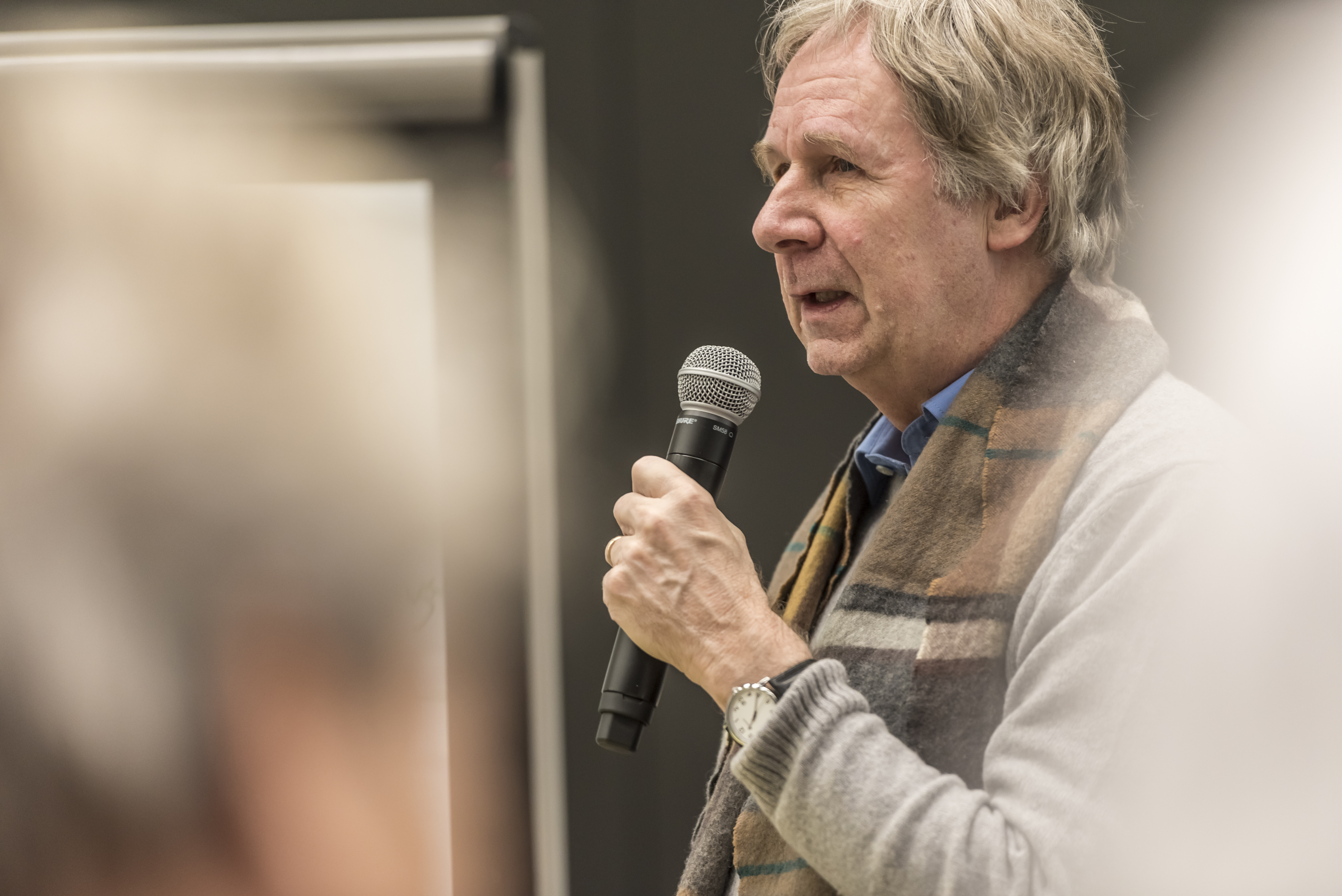 François Höpflinger an der Tagung der Grossmütterrevolution. – Bild: Kathrin Schulthess