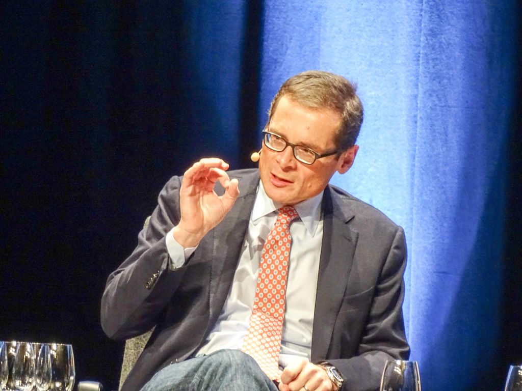 «Die Wahrheit ist, was die Mehrheit denkt», sagte Roger Köppel am Forum Fokus Ethik. – Bild: Walter Winkler